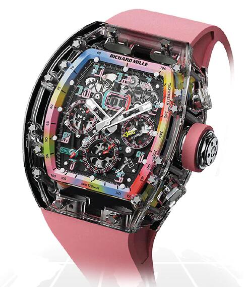 RICHARD MILLE Replica Watch RM011 SAPPHIRE FLYBACK CHRONOGRAPH "A11 TIME MACHINE PEACH PINK"